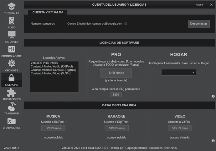 Atomix Virtual DJ Pro 2025 Infinity Versión Full Español
