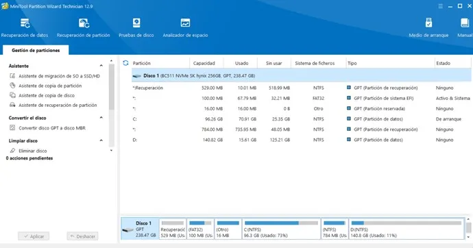 MiniTool Partition Wizard Enterprise Versión Full Español