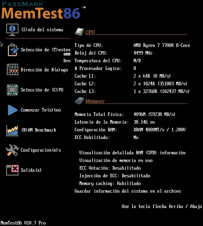 PassMark MemTest86 Pro Build Full Español