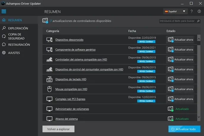 Ashampoo Driver Updater Versión Full Español