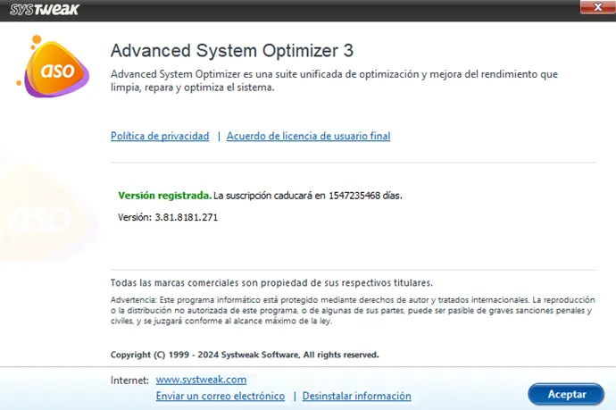 Advanced System Optimizer Versión Full Español