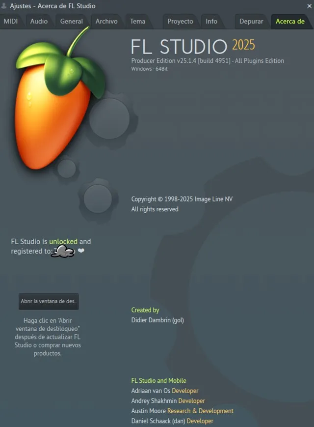 FL Studio 25 Producer Edition Versión Build Full Español FL Studio 25 Producer Edition Versión Build Full Español