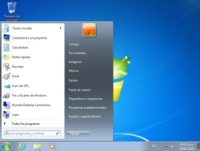 Microsoft Windows 7 Professional SP1 Español Pre-Activado