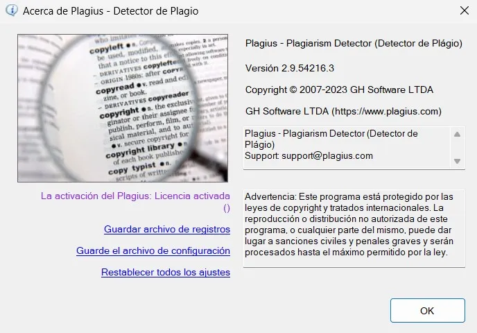Plagius Professional Versión Full Español