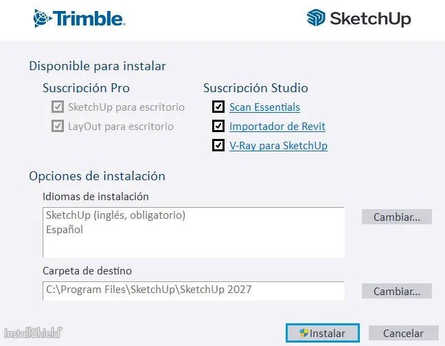 SketchUp Pro 2027 Versión Español SketchUp Pro 2027 Versión Español