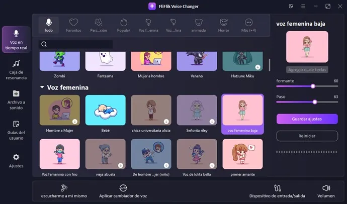 FliFlik Voice Changer Versión Full Español