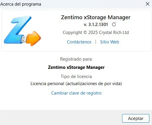 Zentimo xStorage Manager Español Versión - Gestor de dispositivos USB