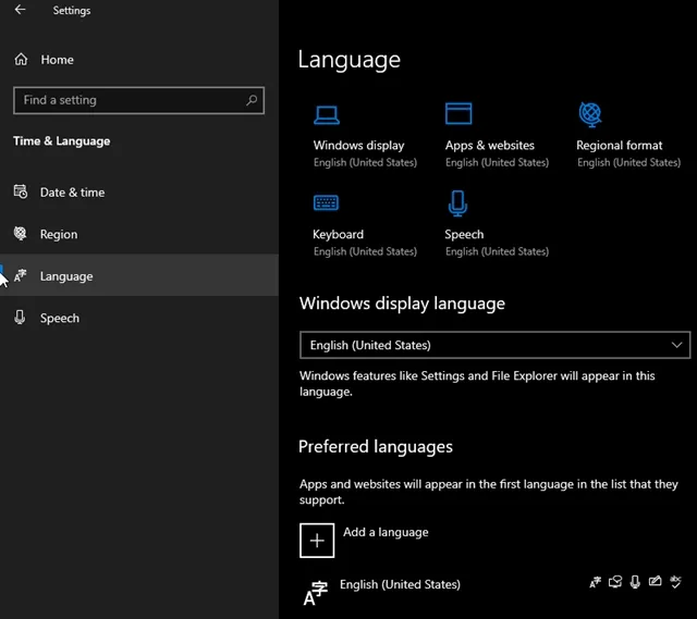 Añadir Español al Sistema Operativo Windows 10
