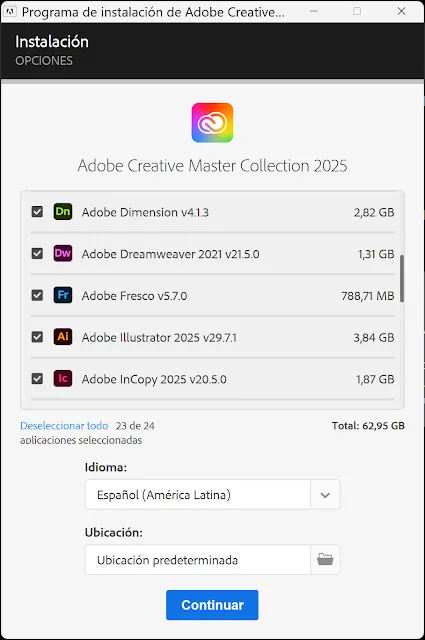 Adobe Creative Cloud Collection 2025 Full Español