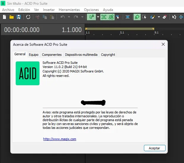 MAGIX ACID Pro Suite Versión Full Español