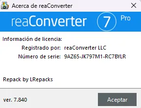 reaConverter Pro Versión Full Español