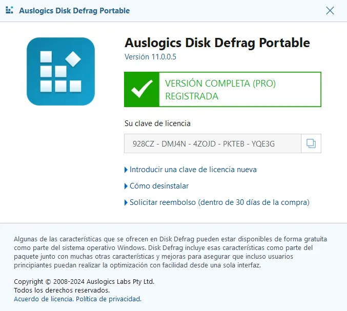 Auslogics Disk Defrag Pro Versión Full