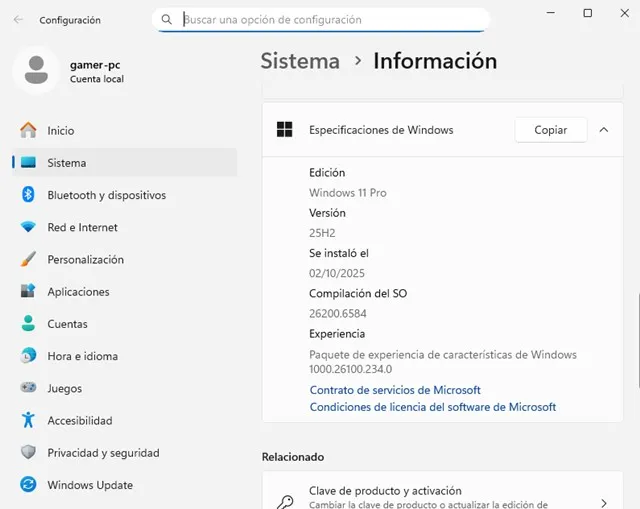 Windows 11 25H2 Build ISO Español Latino