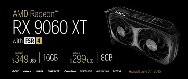 AMD Radeon RX 9060 XT es más rápida que la RX 7600 XT, pero...