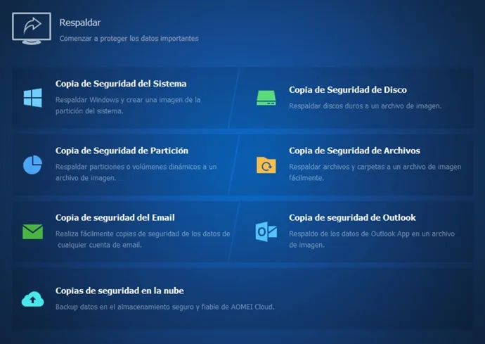 AOMEI Backupper Versión 7.3.4 Technician Plus Full Español