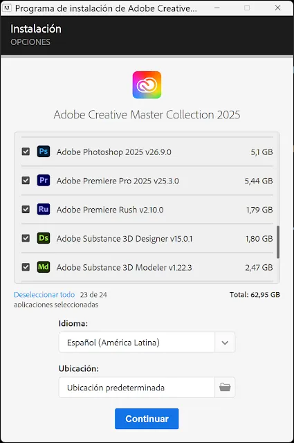 Adobe Creative Cloud Collection 2025 Full Español