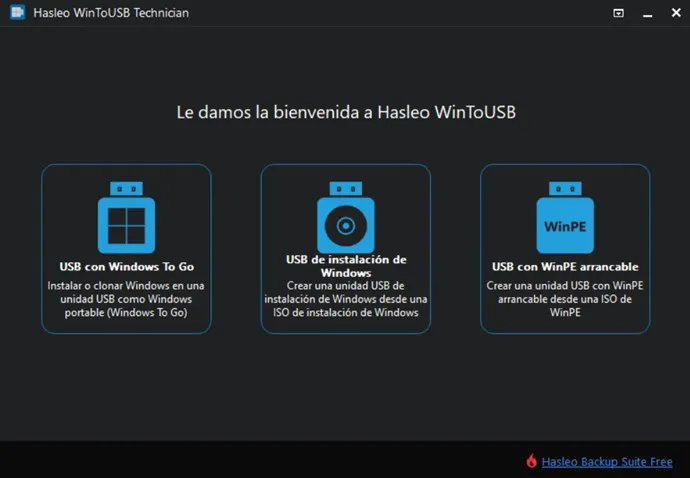 Hasleo WinToUSB Technician Versión Final Español