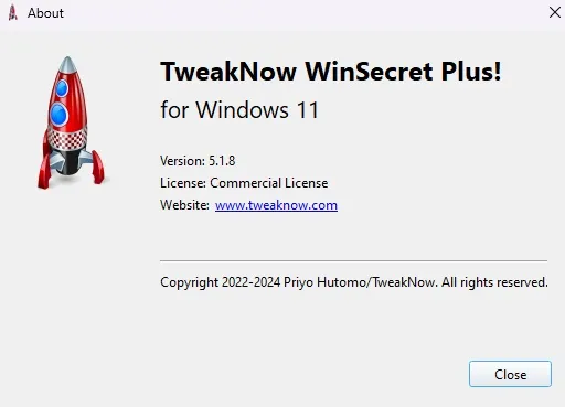 TweakNow WinSecret Plus Versión Full
