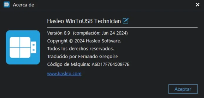 Hasleo WinToUSB Technician Versión Final Español