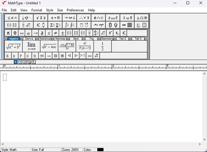MathType Versión 7.8.0 Full | Editor de texto Matemático