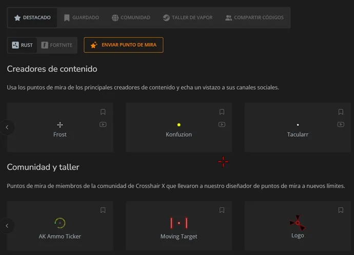 Crosshair X Build Full Español | Miras personalizadas para Juegos